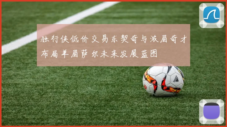 独行侠低价交易东契奇与浓眉奇才布局羊眉萨尔未来发展蓝图